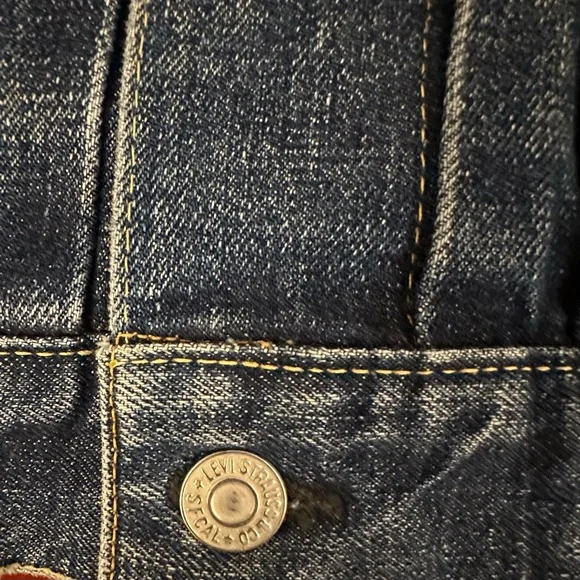Vintage 1950s LEVIS Type 2 original 507XX Big E Denim Jacket Small - Picture 8 of 8